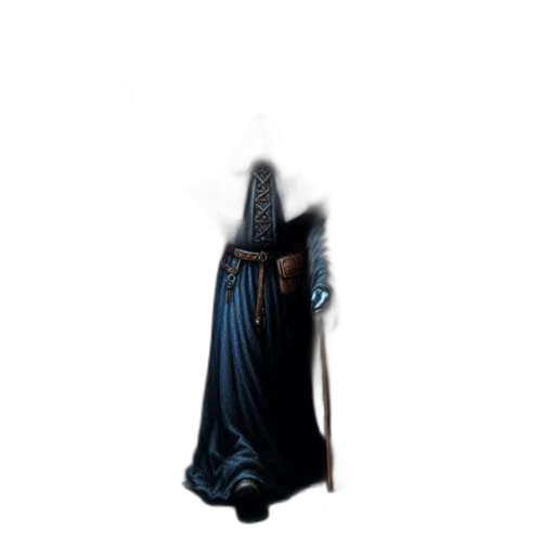 dress, sword, staff, creature, concept art, 3d render, pixel art, fantasy art transparent PNG cut-out