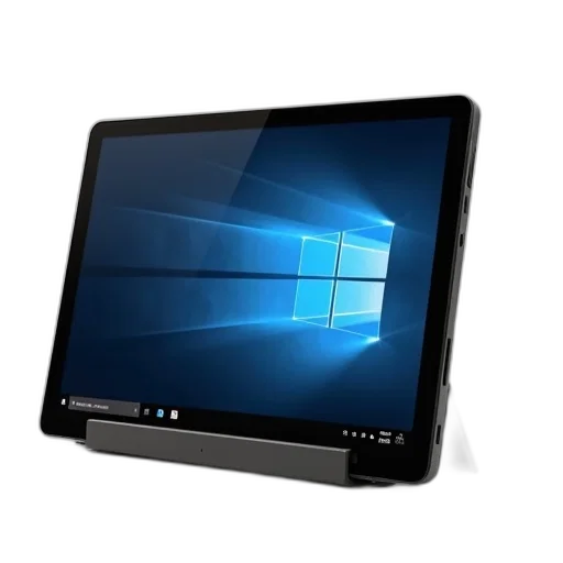 3d render, modern, tablet, black, screen, displaying, windows, interface transparent PNG cut-out