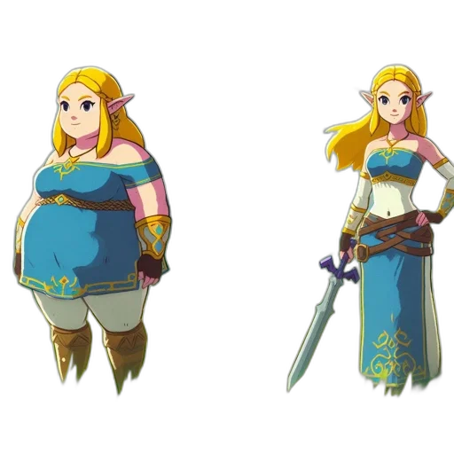 dress, sword, concept art, pixel art, fantasy art, 3d render, pastel, golden transparent PNG cut-out