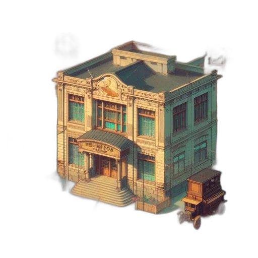 building, furniture, jewelry, crown, concept art, 3d render, pixel art, watercolor transparent PNG cut-out