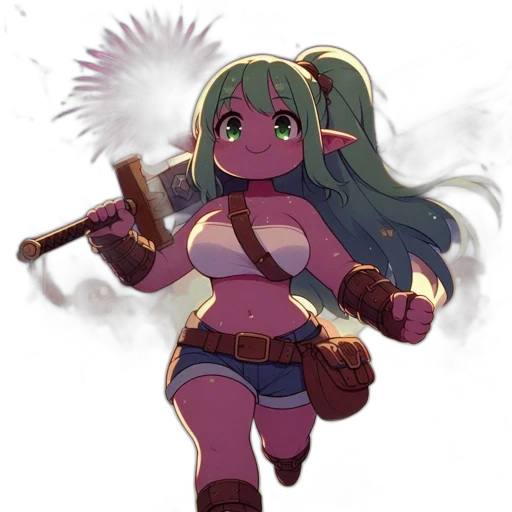 weapon, staff, sword, concept art, pixel art, anime, fantasy art, green transparent PNG cut-out