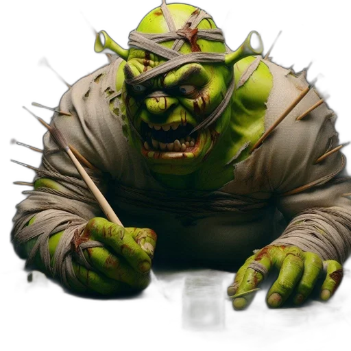 staff, creature, weapon, concept art, photorealistic, fantasy art, 3d render, unusual transparent PNG cut-out