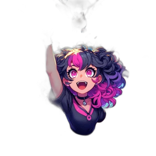 jewelry, staff, crown, hair, pixel art, anime, vaporwave, concept art transparent PNG cut-out
