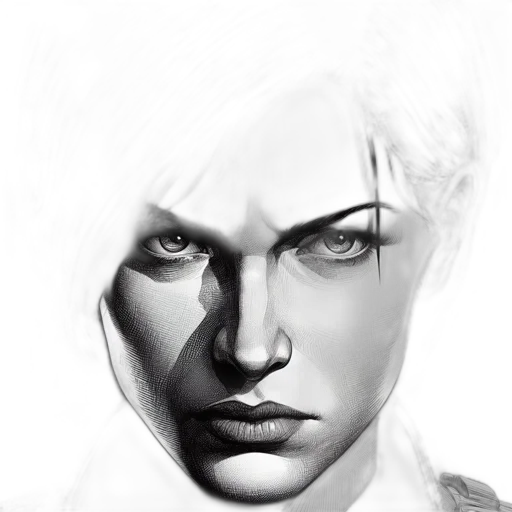 face, mask, photorealistic, comic book art, fantasy art, concept art, monochrome, portrait transparent PNG cut-out