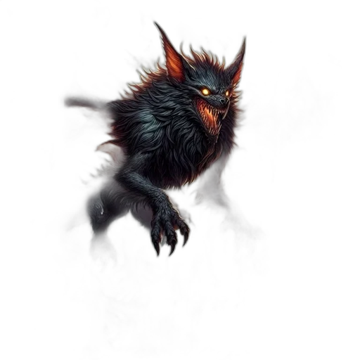 creature, dragon, animal, hair, concept art, fantasy art, photorealistic, pixel art transparent PNG cut-out