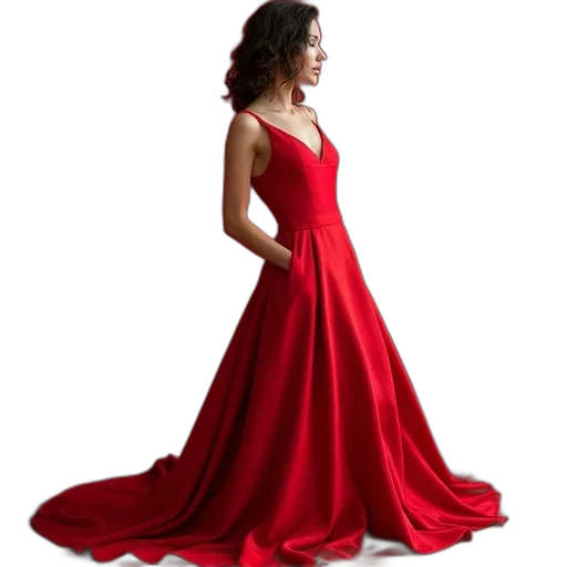 dress, red, katrina, hutia, wallpaper transparent PNG cut-out