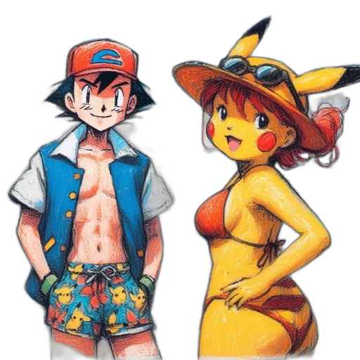 hat, dress, concept art, pixel art, watercolor, anime, colorful, golden transparent PNG cut-out