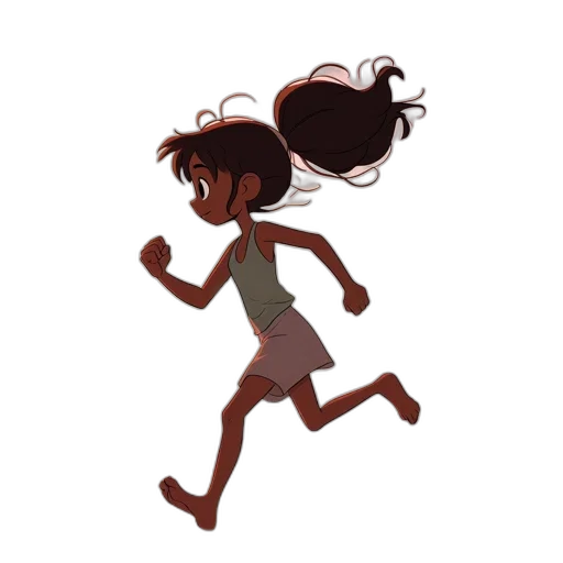 hair, dress, creature, concept art, cartoon, pixel art, watercolor, earth tones transparent PNG cut-out