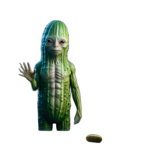 creature, animal, robot, 3d render, concept art, outer space, indoor, view transparent PNG cut-out