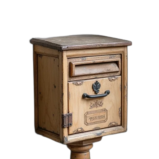 furniture, robot, 3d render, mailbox transparent PNG cut-out
