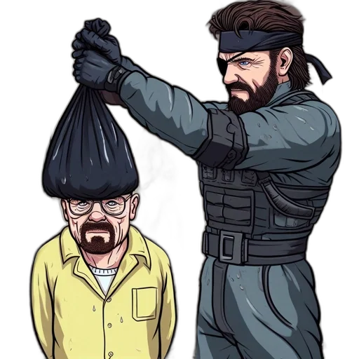 hat, jacket, staff, weapon, concept art, comic book art, anime, cyberpunk transparent PNG cut-out