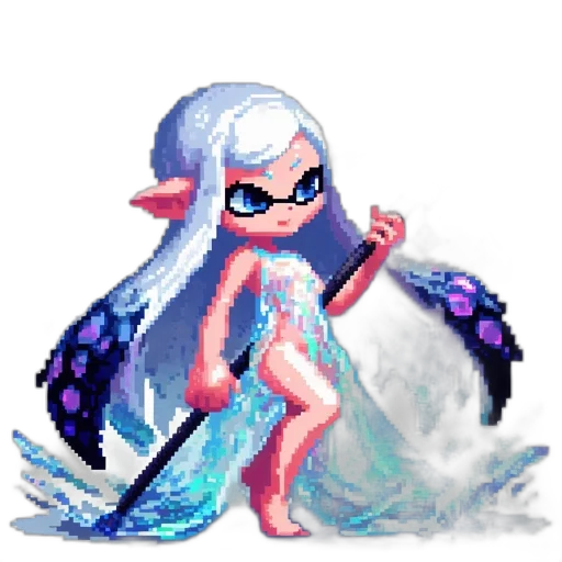 dress, weapon, pixel art, fantasy art transparent PNG cut-out