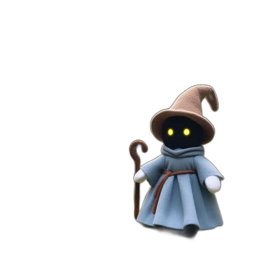 staff, robot, hat, mask, 3d render, concept art, pixel art, fantasy art transparent PNG cut-out