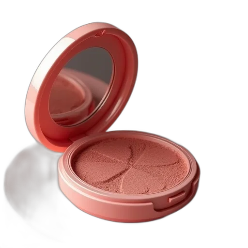 3d render, red, makeup, pot transparent PNG cut-out