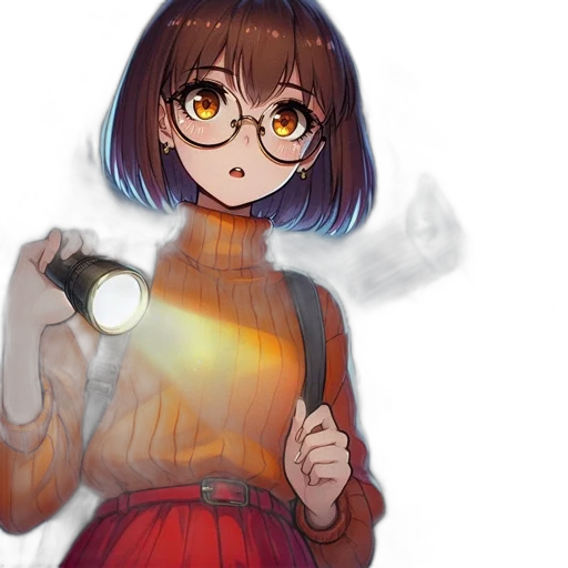 jacket, staff, mask, weapon, anime, concept art, pixel art, fantasy art transparent PNG cut-out