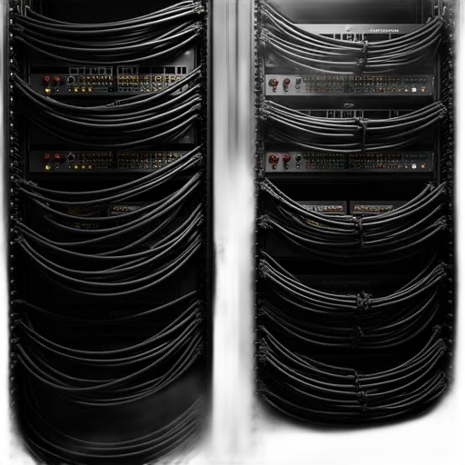 crown, 3d render, cyberpunk, dark, very, large, cable, rack transparent PNG cut-out