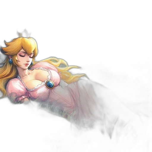 dress, crown, weapon, sword, concept art, watercolor, fantasy art, pixel art transparent PNG cut-out