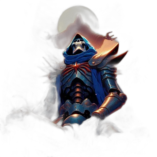mask, sword, staff, robot, concept art, fantasy art, pixel art, comic book art transparent PNG cut-out