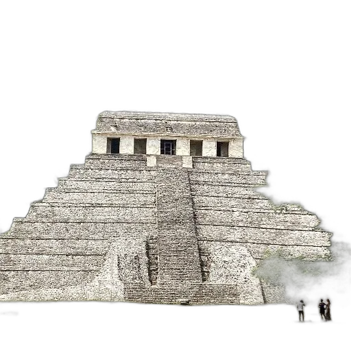 building, concept art, photorealistic, 3d render, large, stone, pyramid, temple transparent PNG cut-out