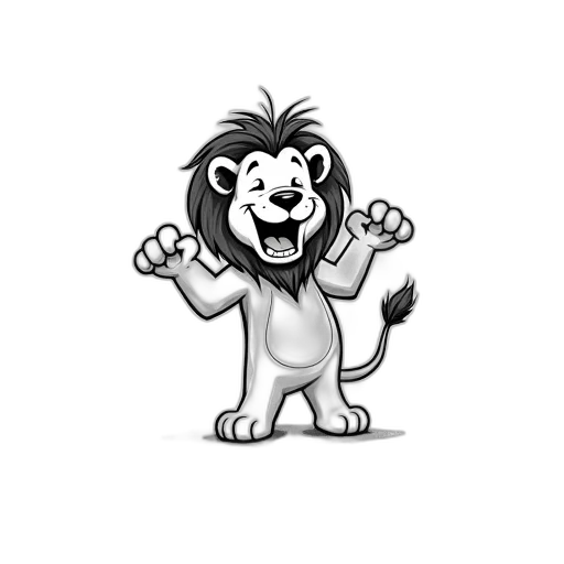 animal, staff, creature, cartoon, concept art, 3d render, pencil sketch, black transparent PNG cut-out