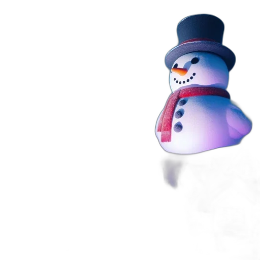 hat, staff, 3d render, concept art, pixel art, photorealistic, snow, blue transparent PNG cut-out
