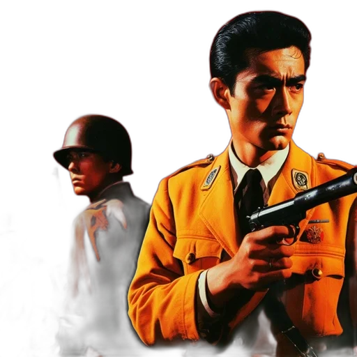 jacket, weapon, staff, comic book art, concept art, photorealistic, pixel art, fire transparent PNG cut-out