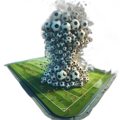 weapon, robot, 3d render, concept art, bustling, sports, arena, soccer transparent PNG cut-out
