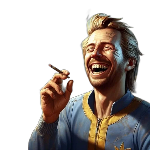 face, concept art, comic book art, fantasy art, photorealistic, man, blue, yellow transparent PNG cut-out