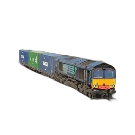 freight, train, colorful, containers, travels, through, scenic, countryside transparent PNG cut-out