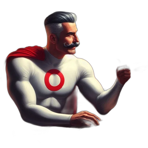 staff, robot, comic book art, concept art, pixel art, 3d render, older, gentleman transparent PNG cut-out