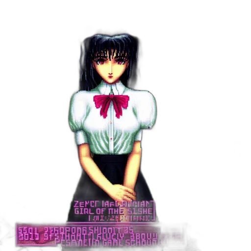 robot, dress, staff, vaporwave transparent PNG cut-out