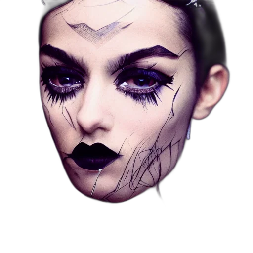 face, mask, creature, crown transparent PNG cut-out
