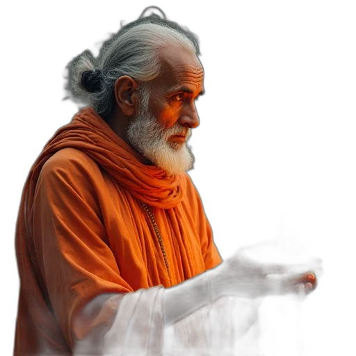 staff, photorealistic, oil painting, pencil sketch, concept art, illustration, showing, swami transparent PNG cut-out