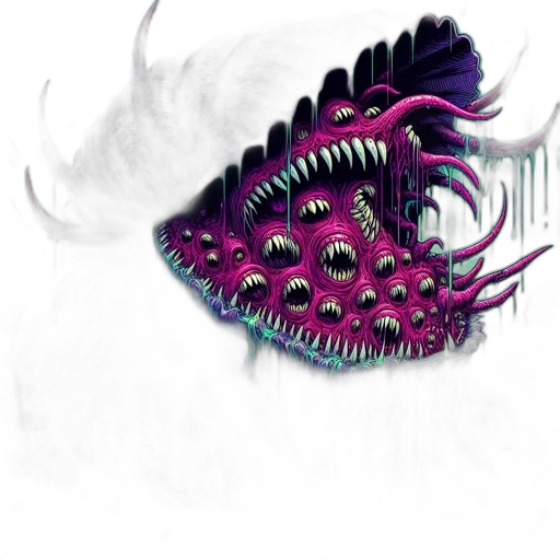 mask, creature, dragon, face, concept art, fantasy art, cyberpunk, watercolor transparent PNG cut-out