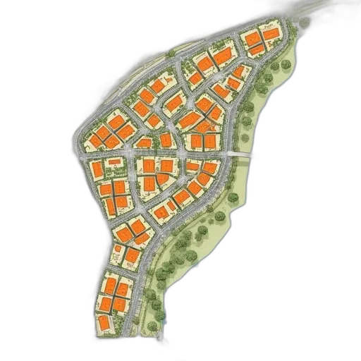 concept art, 3d render, photorealistic, city street, map, showing, location, what transparent PNG cut-out