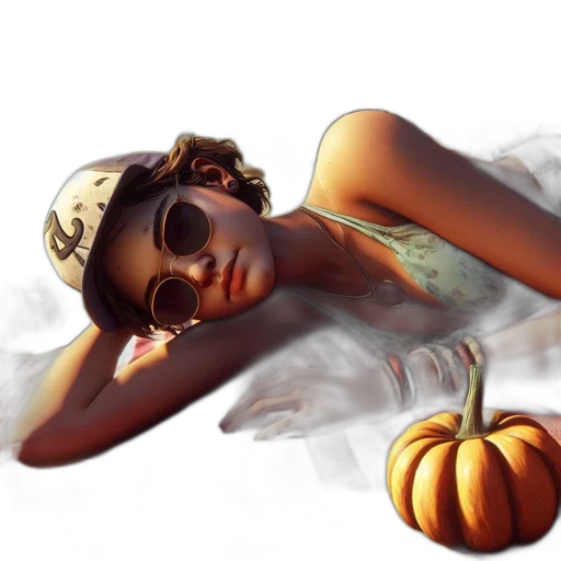 concept art, photorealistic, 3d render, fantasy art, golden, earth tones, female, character transparent PNG cut-out