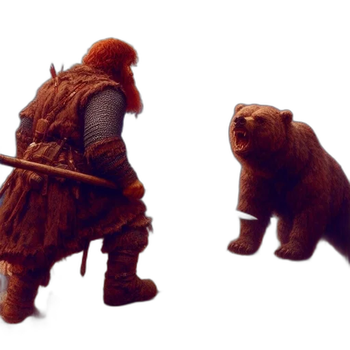 animal, creature, concept art, fantasy art, 3d render, photorealistic, snow, rugged transparent PNG cut-out