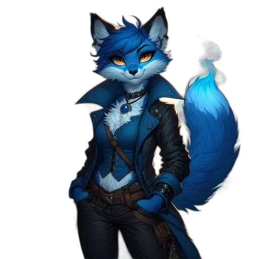 staff, jacket, concept art, fantasy art, pixel art, comic book art, blue, monochrome transparent PNG cut-out