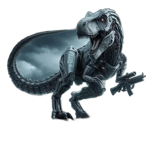 dragon, creature, animal, robot, concept art, 3d render, fantasy art, photorealistic transparent PNG cut-out