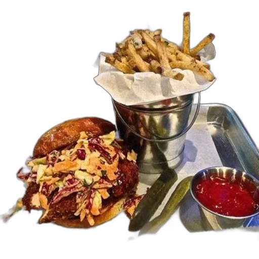 food, crown, delicious, meal, featuring, sandwich, coleslaw, pickles transparent PNG cut-out