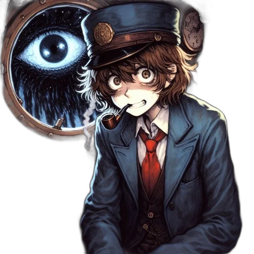 staff, mask, creature, face, pixel art, anime, concept art, cartoon transparent PNG cut-out