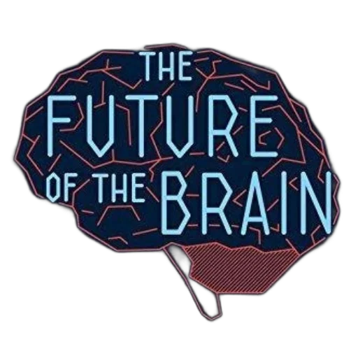 future, brain, book, cover, featuring, stylized, graphic, dark transparent PNG cut-out
