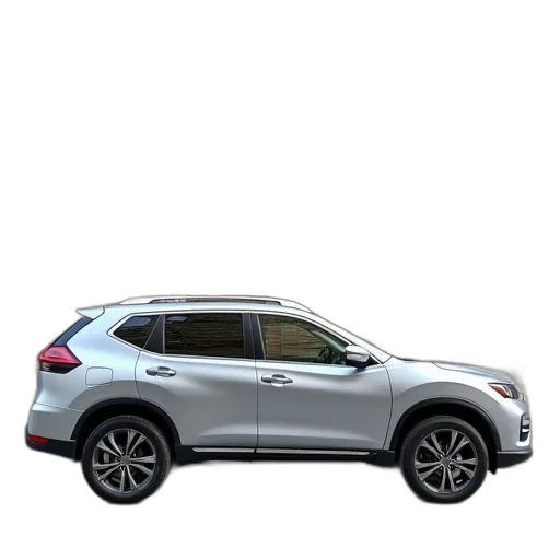 car, 3d render, silver, suv, parked, front, building, stone transparent PNG cut-out