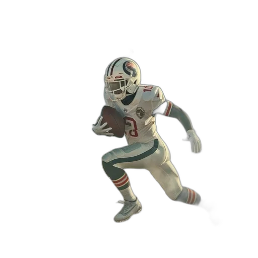 3d render, concept art, photorealistic, football, player, surreal, setting, celestial transparent PNG cut-out