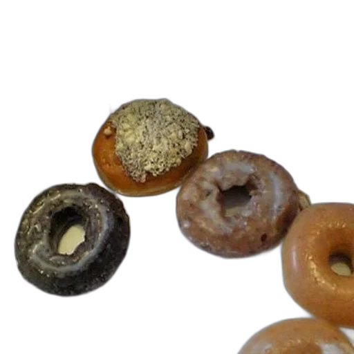 food, jewelry, 3d render, earth tones, box, donuts, one, covered transparent PNG cut-out