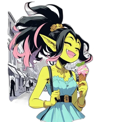 mask, creature, staff, cartoon, anime, concept art, comic book art, neon lights transparent PNG cut-out