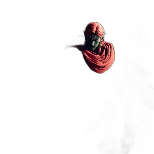 mask, flower, creature, crown, 3d render, concept art, photorealistic, pixel art transparent PNG cut-out