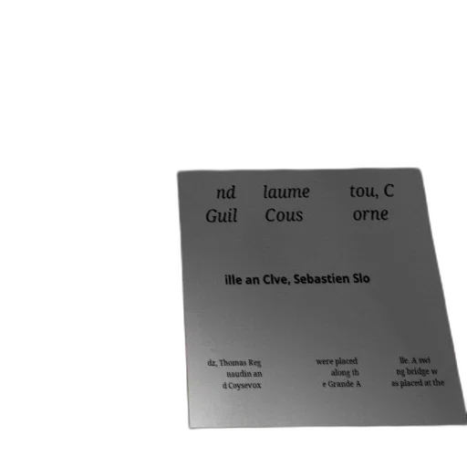 3d render, poster, text, french, featuring, names, guil, laume transparent PNG cut-out