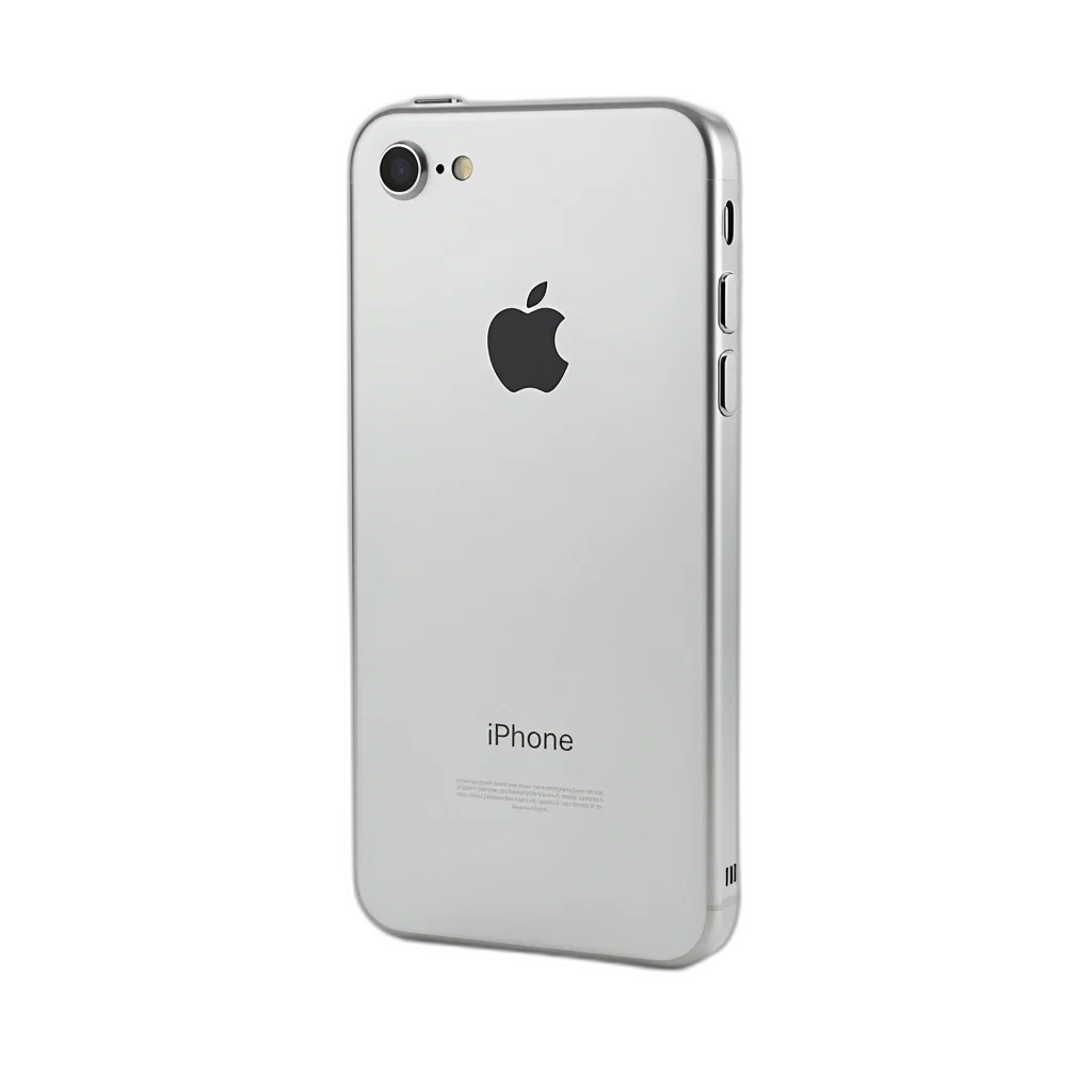 animal, 3d render, photorealistic, monochrome, silver, iphone, displayed, against transparent PNG cut-out