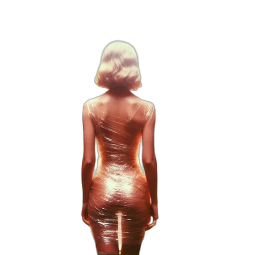 dress, robot, jacket, hair, concept art, 3d render, photorealistic, pixel art transparent PNG cut-out